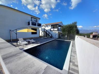 Apartment mit privatem Pool, Grill und Garten | Strandblick