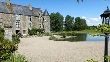 90 qm Ferienwohnung mit Garten, Hunde erlaubt in Saint-Lô-d'Ourville, Normandie