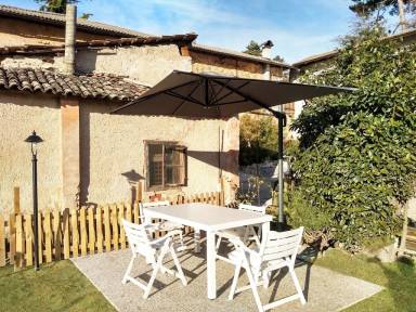 Ferienhaus Garten Molveno