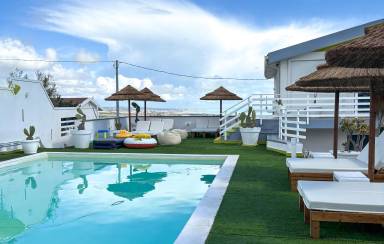 Casa con piscina, griglia e terrazza | Vista sull'acqua
