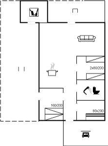 68 m&sup2; Ferienhaus 3 Schlafzimmer 6 G&auml;ste