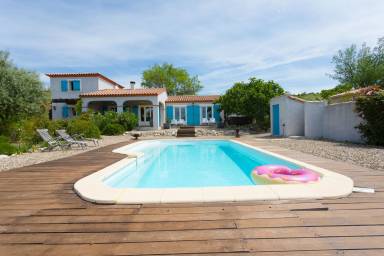 Villa mit privatem Pool für 8 Gäste mit Hund ∙ in Félines-Minervois, Südfrankreich