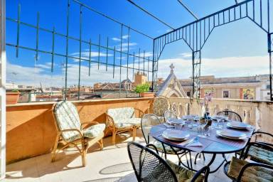 Ferienwohnung Terrasse/Balkon Rione XV Esquilino