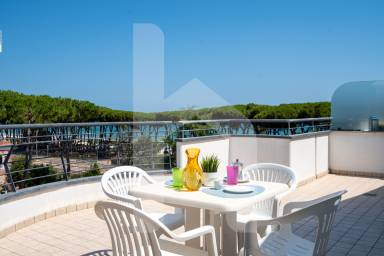 Wohnung mit Terrasse und Pool | Strandblick | Neben dem Strand | Haustiere erlaubt