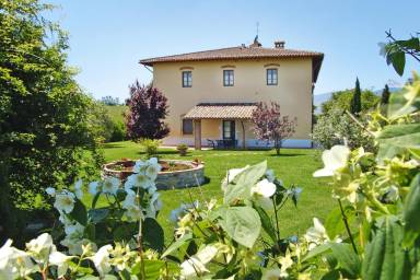 Appartamento con griglia, giardino e piscina