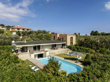 Villa mit Garten, Grill und privatem Pool | Poolblick