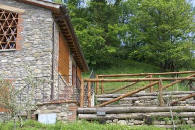 Villa con giardino e griglia