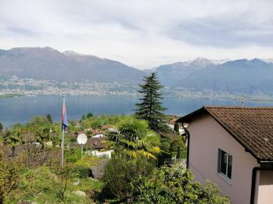 "Traumhafter Blick" auf Lago Maggiore und umliegende Berge