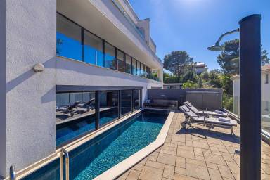 Kinderfreundliches wunderschönes Apartment mit Grill, Pool und Garten | Wasserblick | Strand in der Nähe