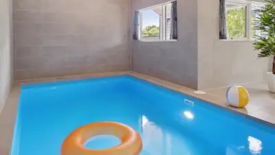 Ferienhaus mit Garten, Sauna und Grill