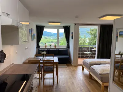 Familienorientiertes Apartment mit Pool | Gartenblick | Haustierfreundlich
