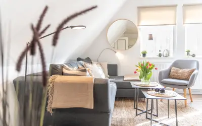 Apartment mit Pool, Sauna und Terrasse | Nah am Strand